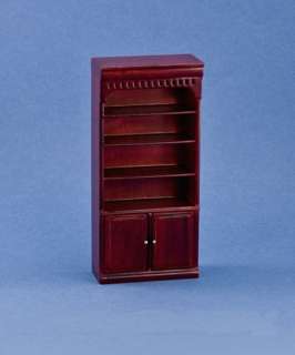Dollhouse Miniature Fancy Mahogany Bookcase #C1008M  