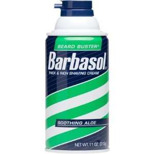 Barbasol Soothing Aloe Shave Cream 11 oz (Quantity of 6 