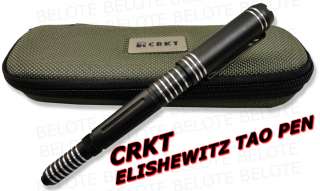 CRKT Elishewitz Tao Tactical Pen Black Grooves TPENAKS  