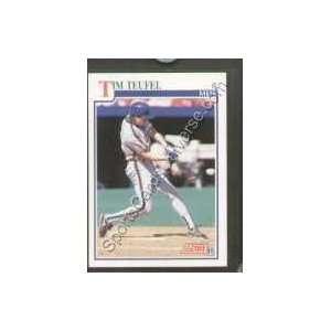  1991 Score Regular #427 Tim Teufel, New York Mets Baseball 