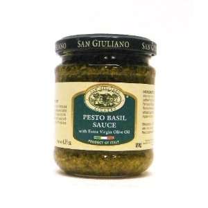 San Giuliano Pesto Basil Sauce w/ Extra Virgin Olive Oil 6.35 oz 