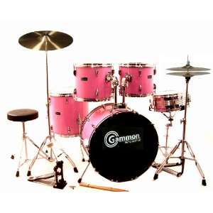  Pink Drum Set For Sale Complete Full Size Kit with Cymbals 