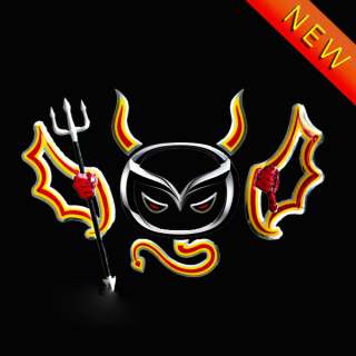 10xNew 3D Devil Style Demon Sticker Car Emblem Logo Paper  