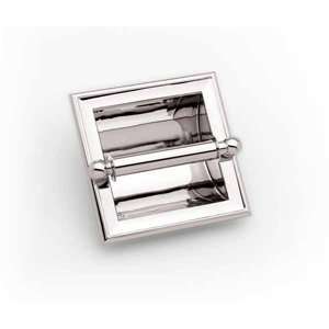   Columnar Double Post Toilet Tissue Holder With Cover, Polished Chrome