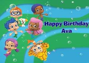 Bubble Guppies Frosting Sheet Edible Cake Topper  