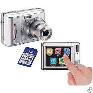 Rokinon 10 MP Touchscreen Digital Camera + 2 GB SD Card  