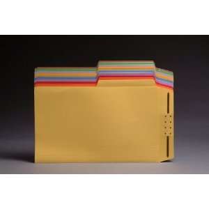  Goldenrod Top Tab Case Binders, Letter Size, 1/2 Cut Assorted Tabs 