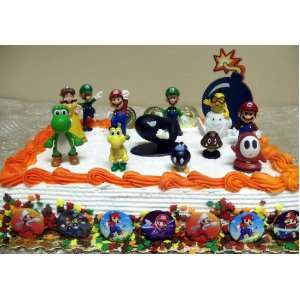  Mario Brothers Birthday Party 22 Piece Mario Birthday Cake 