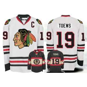 EDGE Chicago Blackhawks Authentic NHL Jerseys #19 TOEWS WHITE Jersey 