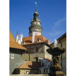 Castle, Cesky Krumlov, South Bohemia, Czech Republic, Europe Premium 