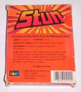 STUN CARD GAME, by Makers of UNO  