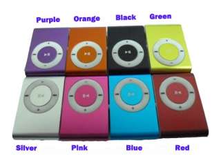 Orange Mini Clip  Player support TF Card Up To 8GB + Earphone & USB 