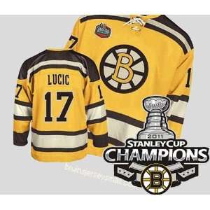 EDGE Boston Bruins Authentic NHL Jerseys Milan Lucic Yellow Hockey 