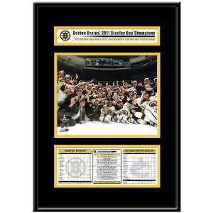 Boston Bruins 2011 NHL Stanley Cup Champions Team Celebration Frame 