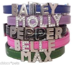 PERSONALIZED CAT PET COLLAR COLLARS WITH 6 FREE LETTERS  