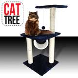 Deluxe 52 Cat Tower Tree w Condo Scratcher Furniture Kitten House 