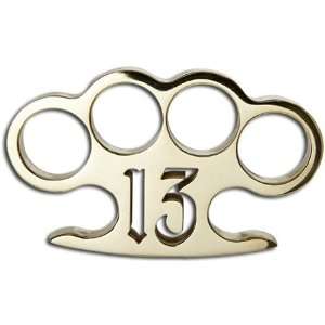  Real Brass Knuckles Belt Buckle and Paperweight 