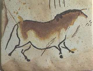 Paleolithic Art CHINESE HORSE PICTOGRAPH, Lascaux Cave  