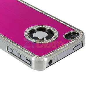   Diamond Rhinestone Aluminium Case Cover For iPhone 4 4S 4G  