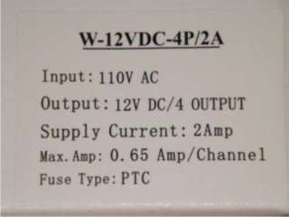 NEW High Output 4 channel 12VDC 2AMP, 0.65AMP Per Channel Switching 