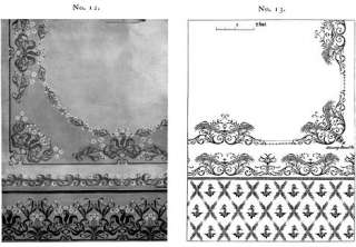 1890 Chicago Stencil Design Catalog w Color Victorian  