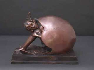 Bronze Sculpture Cholesterol by Bruno Zach c1918 33  