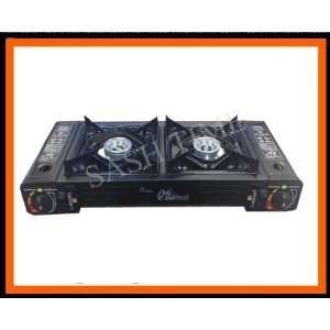   TWIN GAS CAMPING FISHING COOKER STOVE [Kitchen & Home]