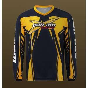 CAN AM Mens X Team Jersey MX Offroad Trail BLACK SM   Small
