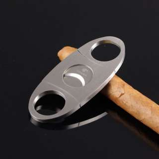   Torch Flame Cigar Lighter W/ Triple Punch Cigar Cutter Gift Set  