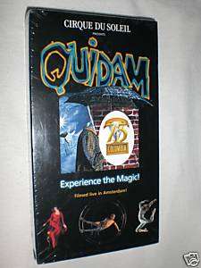 QUIDAM CIRQUE DU SOLEIL 75TH ANNIVERSARY EDITION 1999 APPROX 90 MINS 