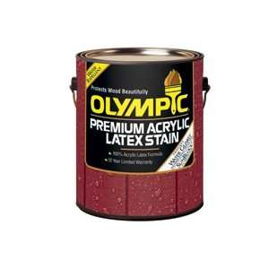 com Olympic 1G Cape Cod Gray Solid Color Premium Acrylic Latex Stain 