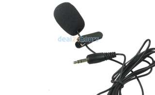 New Black Hands Free Clip On Mini Lapel Mic Microphone 3.5mm  