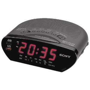  SONY ICF C211 BLK AM/FM Clock Radio
