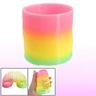 Fluorescent Plastic Rainbow Slinky Spring Toy for Child