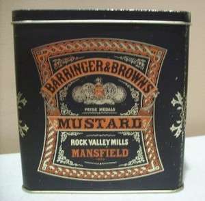 Barringer & Browns Collectible Mustard Tin   England  