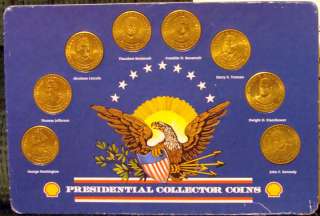 Presidential Collector Coins Franklin Mint Shell Oil  
