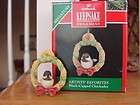 1992 black capped chickadee miniature christmas ornament hallmark mib 