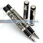   PEN ROLLER BALL PEN JINHAO Confucius ANTIQUE SILVER BLACK 2PCS J281