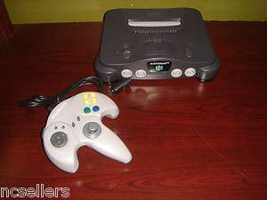 NINTENDO 64 GREY CONSOLE COMPLETE READY TO PLAY N64 GAME SYSTEM 30 DAY 
