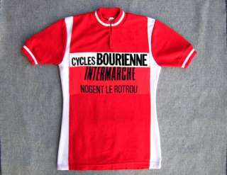 BOURIENNE,RETRO/VINTAGE CYCLING JERSEY, MENS S, FRANCE  