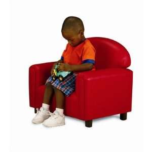   Funky Overstuffed Child Chair in Red Size Preschool (Ages 3 6) Baby