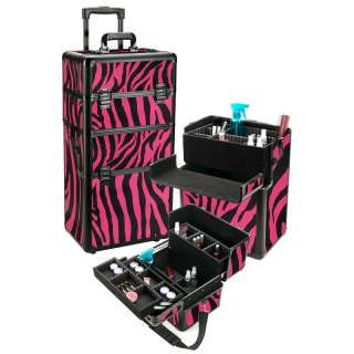 NEW PROFESSIONAL ROLLING MAKEUP ORGANIZER COSMETIC CASE STORAGE BAG ON 