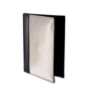   Stand Stainless Steel Leather Checkbook Wallet 