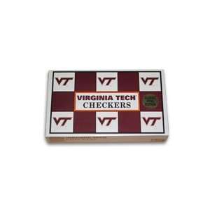  Virginia Tech Hokies Checker Set 