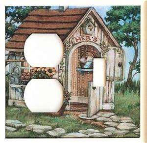 HER OUTHOUSE Switch Plate Cover NEW CUSTOM Combo  