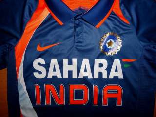INDIA BOARD OF CONTROL FOR CRICKET SAHARA NIKE FIT DRY JERSEY XS NEW 
