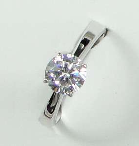   Plated 1.25ct Cubic Zirconia XMAS GIFT Diamond Cut Ring AR0463  