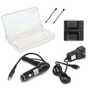Accessory Bundle Combo for Nintendo Dsi / NDSi One Clear Crystal Hard 