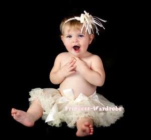   Baby beige Cream White Off White Pettiskirt Skirt Dance Tutu For 3 12M
