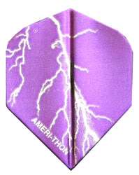 The Best Dart Flights  1 Purple, Silver Lightning Set  